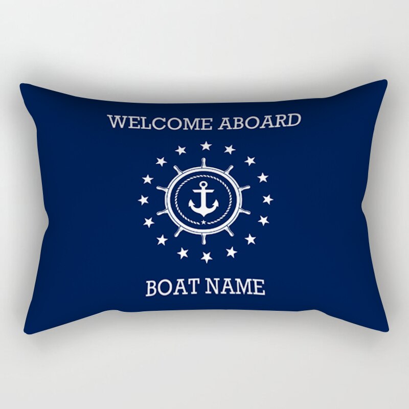 Dark blue nautical series sofa cushion cover 40*60 home decoration waist pillow cover cushion cover 30*50 can be customized