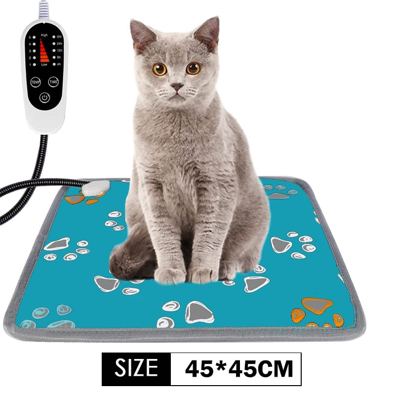 Furrybaby Dog Bed Warm Mats Pet Electric Heating Pad Blanket Pet Mat Bed Cat Dog Winter Warmer Pad Home Office Chair Heated Mat