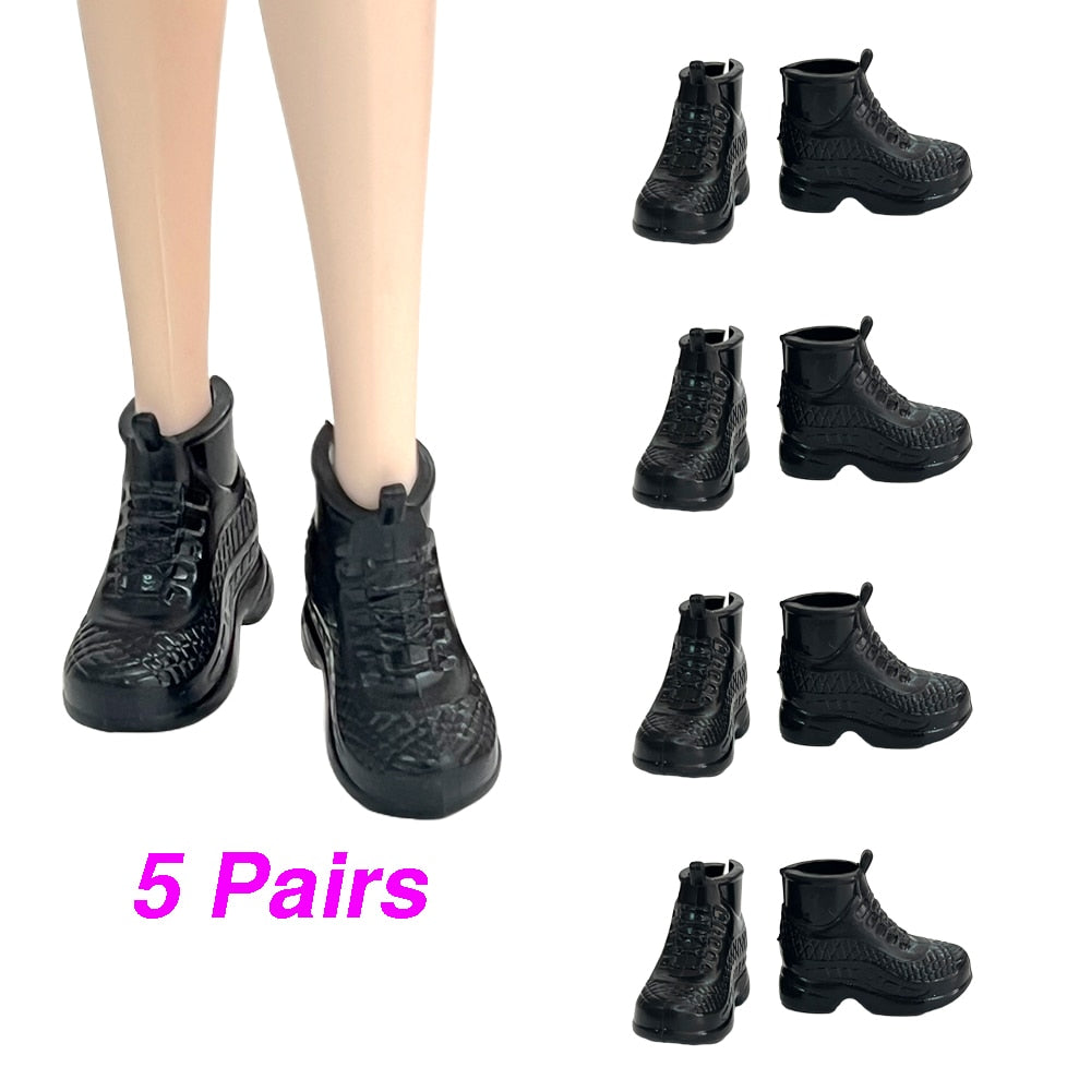 NK Hot sale  Doll Shoes Colorful Cute Heels Fashion  Hangers For Barbie Doll Accessories  High Quality Baby Playhouse Toy JJ