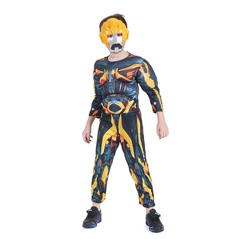Marvel Superhero Spider Man Captain America Iron Man Thor Hulk Cosplay Costume Muscle Bodysuit Jumpsuit for Kids Halloween Party