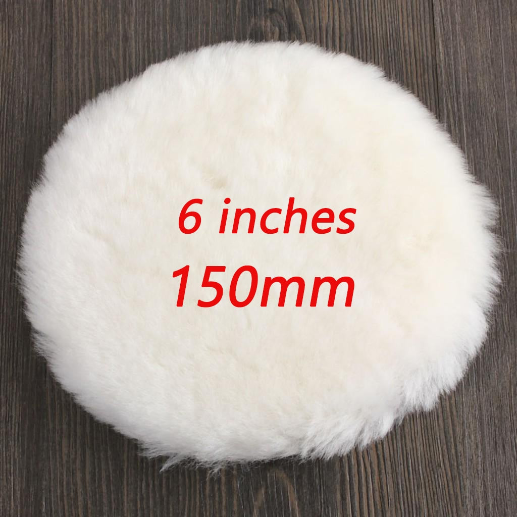 5 Sizes 75-180mm Wool Polishing Disc Car Waxing Polishing Buffing Car Paint Care Polisher Pads Auto Washing Accessories