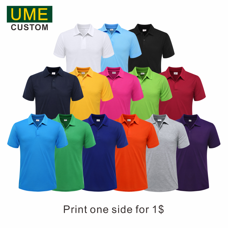 2023 Summer Cheap Casual Short-sleeved Polo Suit Personal Company Group LOGO Custom POLO Shirt Cotton Men and Women Custom