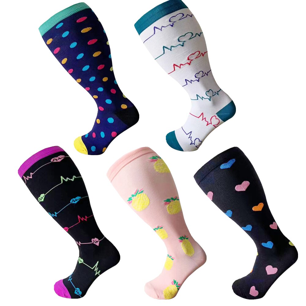 Compression Socks Varicose Veins Knee High Sock Anti Fatigue Pain Relief Sportrs Compression Socks Travel Plus Size Stocking