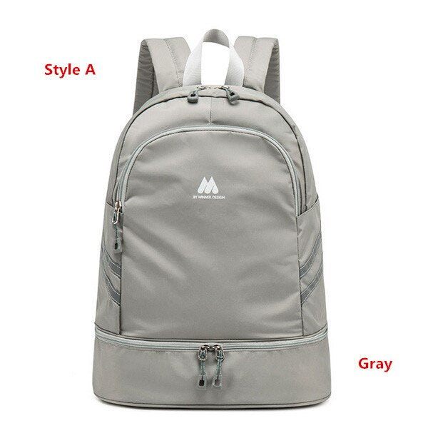 Multifunction Backpack Women's Yoga Swim Sports Fitness Organizer Pouch Waterproof Travel Clothes Shoes Ipad Storage Accessories