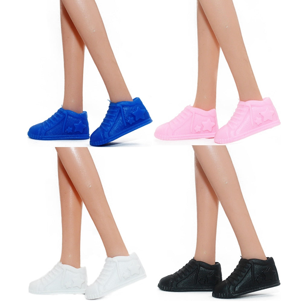 NK Hot sale  Doll Shoes Colorful Cute Heels Fashion  Hangers For Barbie Doll Accessories  High Quality Baby Playhouse Toy JJ