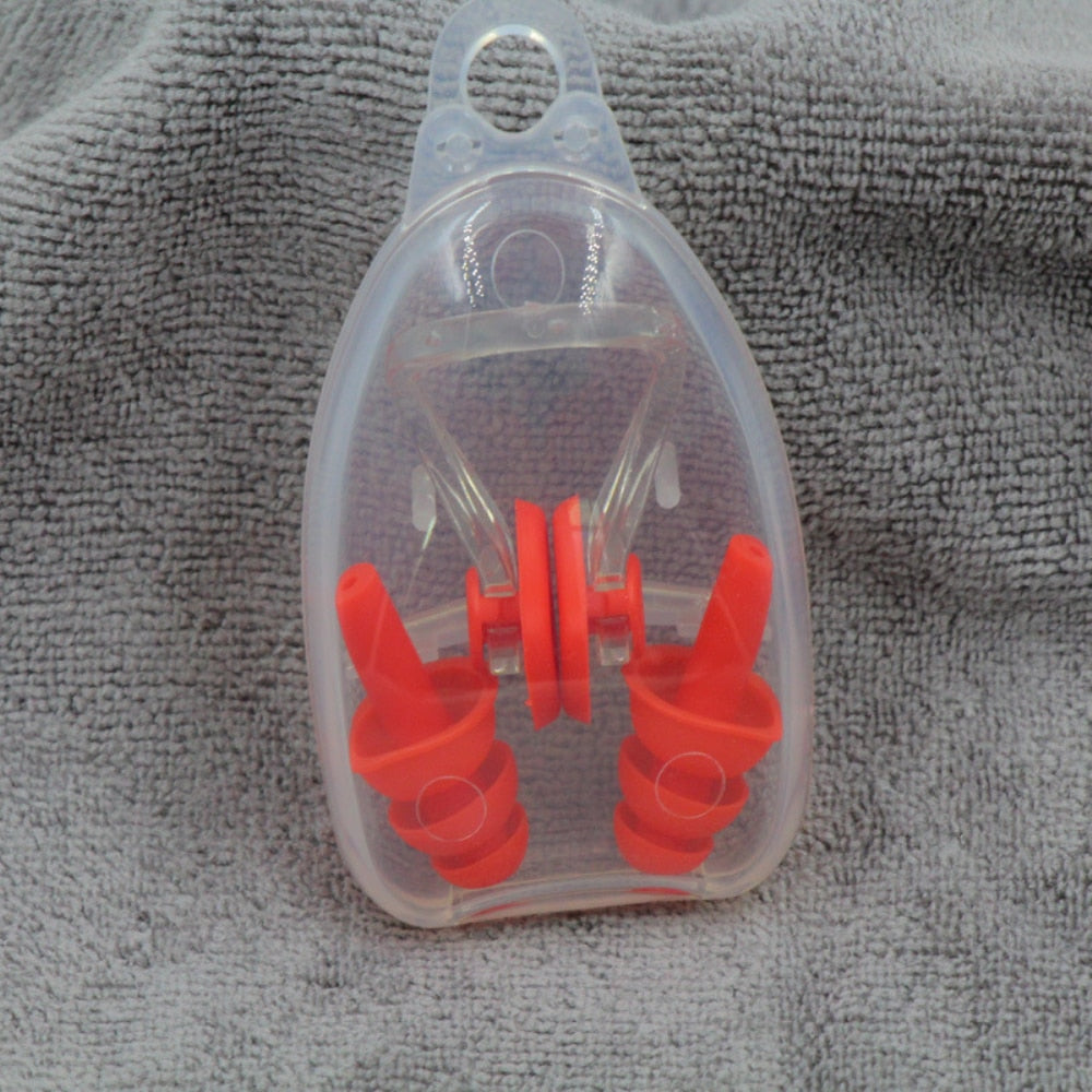 Earplugs Water Sports Swimming Accessories Silicone Soft Portable Dust-Proof Ear Plugs With Box Diving Water Waterproof Ear Plug