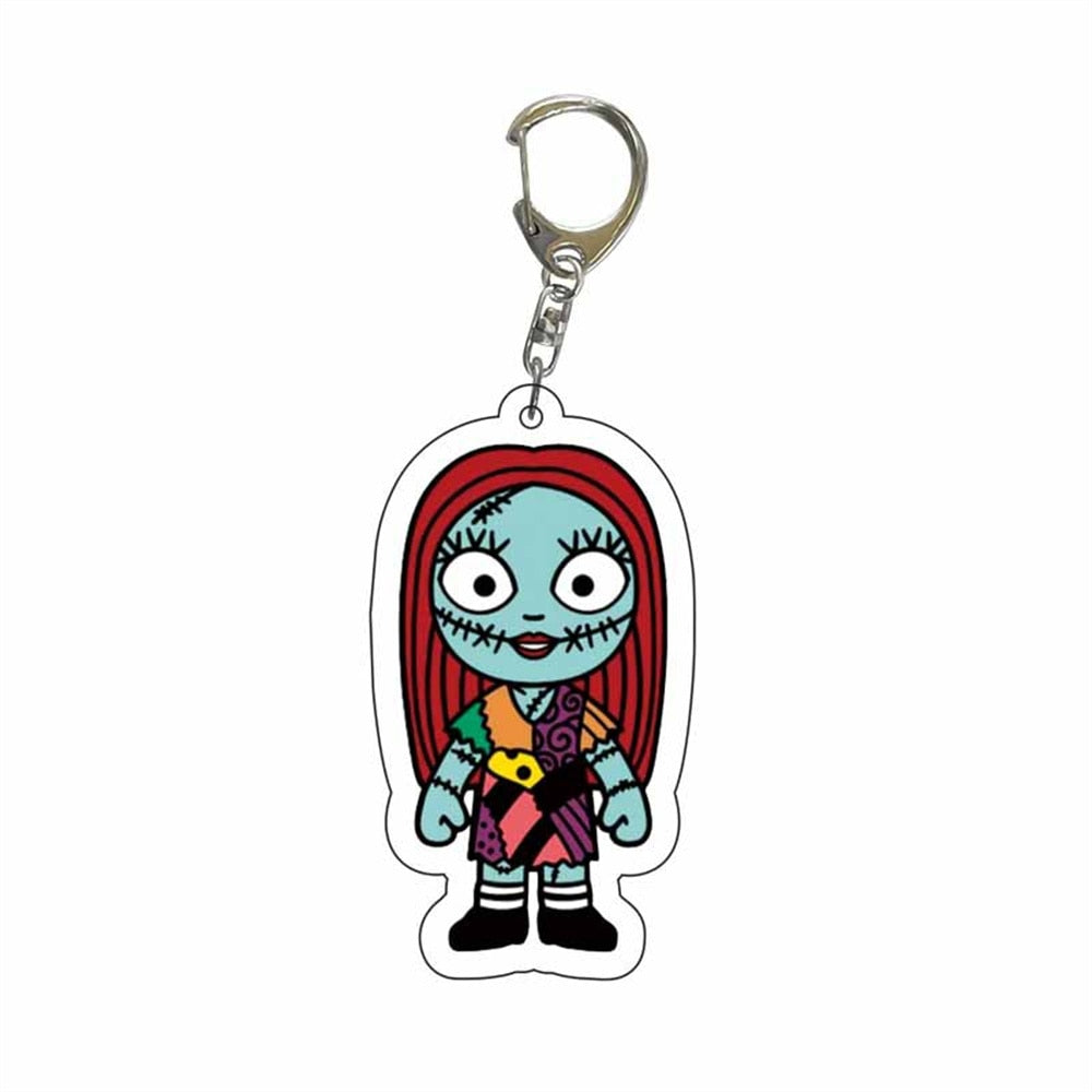 New Women Men Arcylic Keychain Horror Movie Scream Clown The Nun Ripper Acrylic Pendant Keyring Jewelry Christmas Gifts