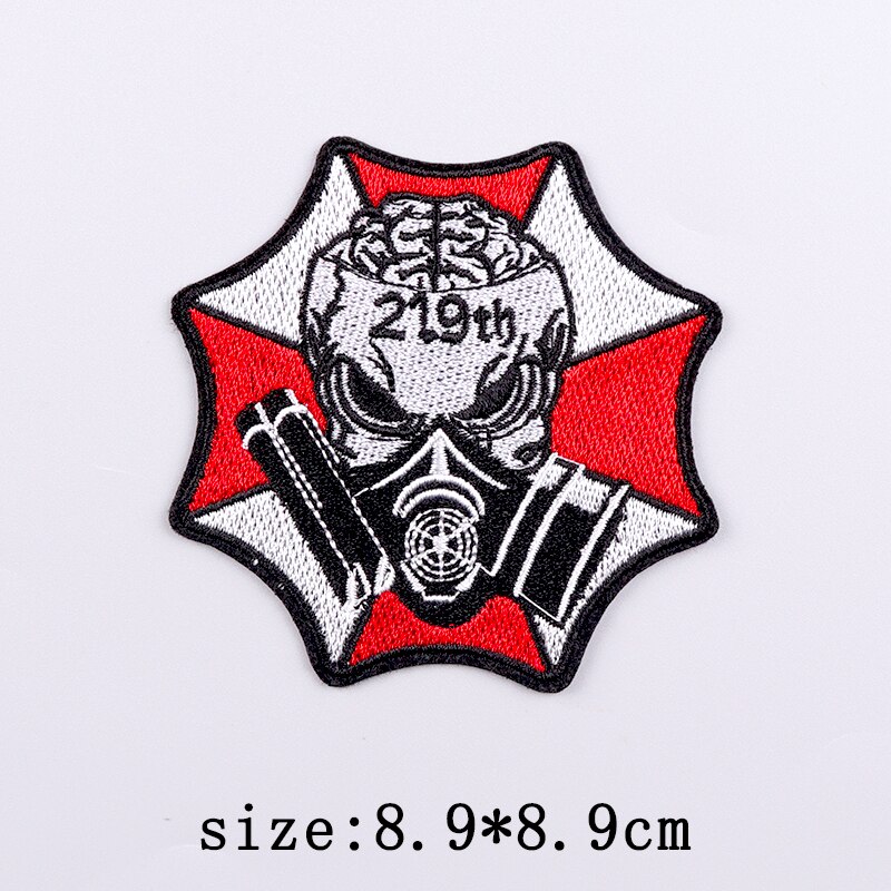 Horror Punk Embroidery Patch Iron On Patches For Clothing Embroidered Patches For Clothes Movie Role Fusible Patch Sticker Badge