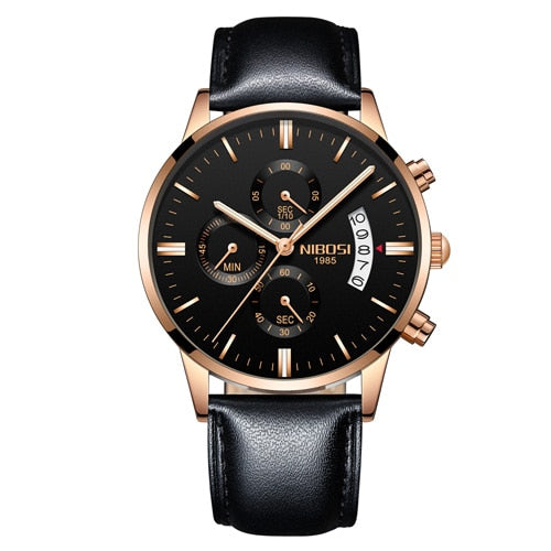NIBOSI Man Watch 2023 Mens Watches Top Luxury Brand Sport Military Quartz Watch Men Wristwatch Male Clock Saat Reloj Hombre