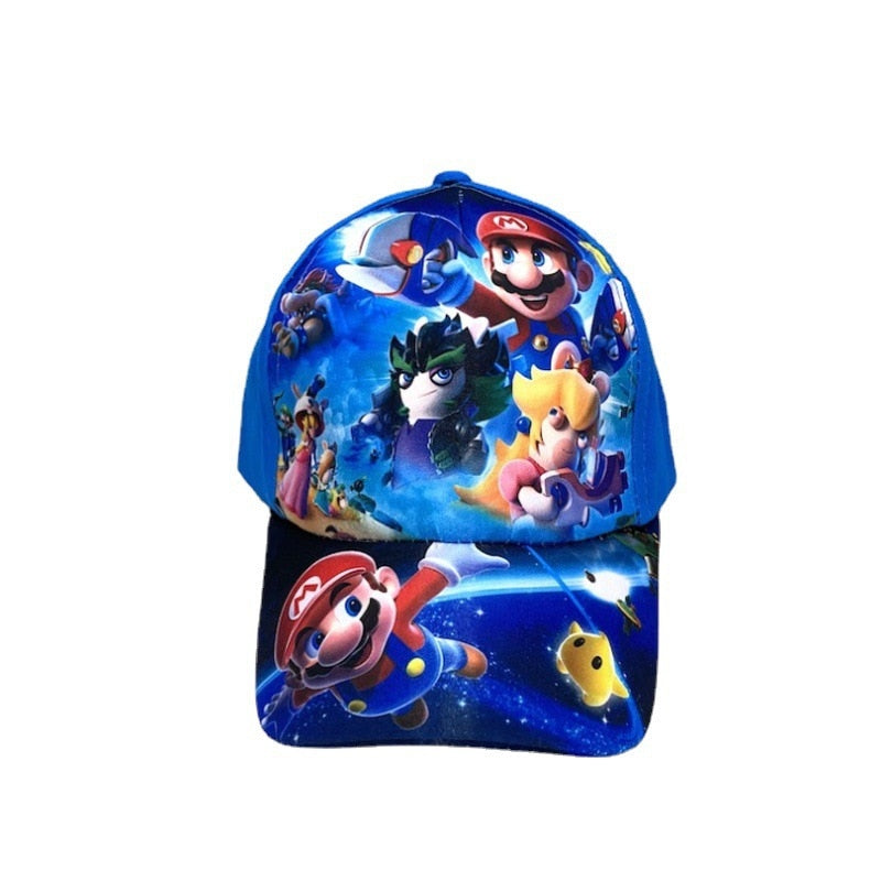 Classic Super Mario Baseball Cap Cartoon Anime Game Character Embroidery Logo Cap Cosplay Halloween Christmas Birthday Gift