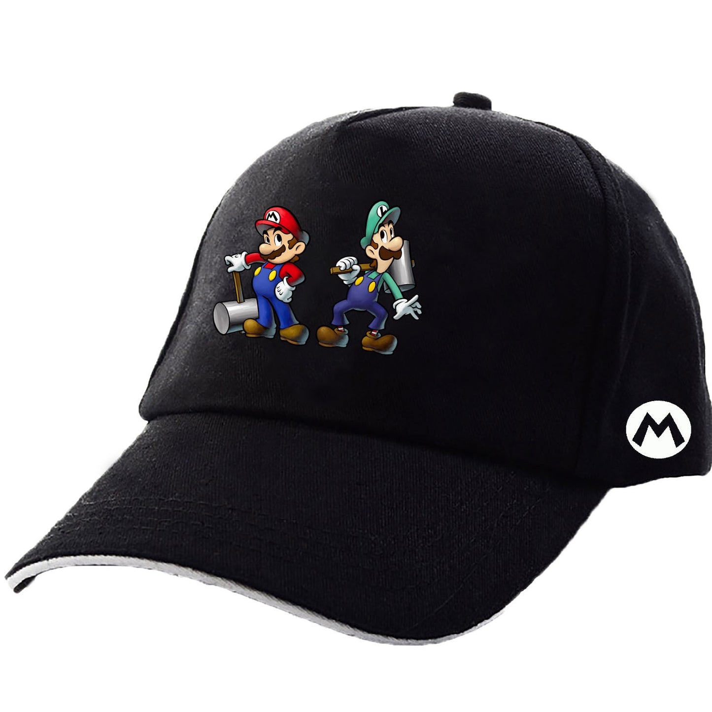 Classic Super Mario Baseball Cap Cartoon Anime Game Character Embroidery Logo Cap Cosplay Halloween Christmas Birthday Gift