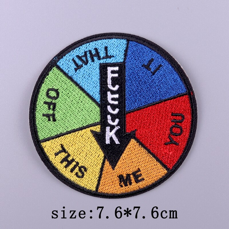 Horror Punk Embroidery Patch Iron On Patches For Clothing Embroidered Patches For Clothes Movie Role Fusible Patch Sticker Badge