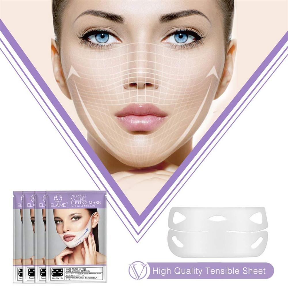 Face Lift Slimming Mask Neck Mask Face Lift V Lifting Chin Up Patch 4D Ear Tightening Skinny Masseter Double Chin Reducer