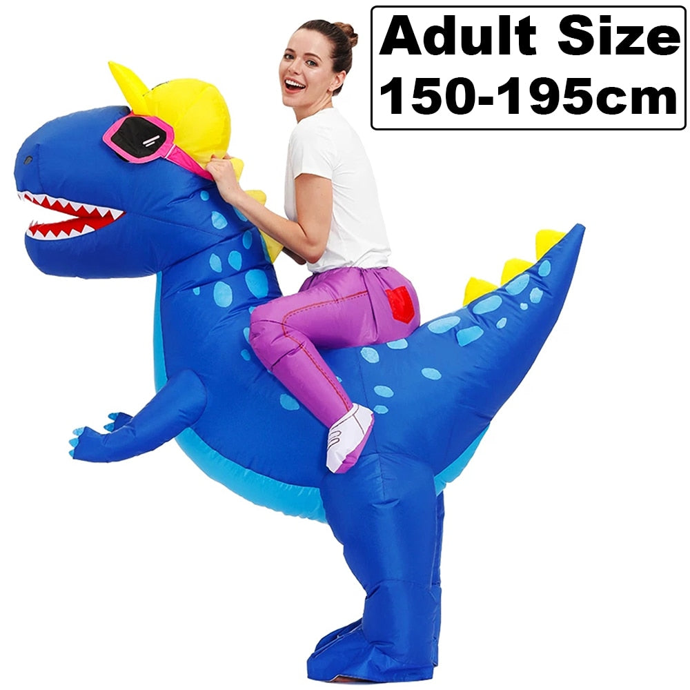 HOT Anime Dinosaur Inflatable Costume Party Mascot Alien Costumes Suit Disfraz Cosplay Halloween Costumes For Adult Kids Dress