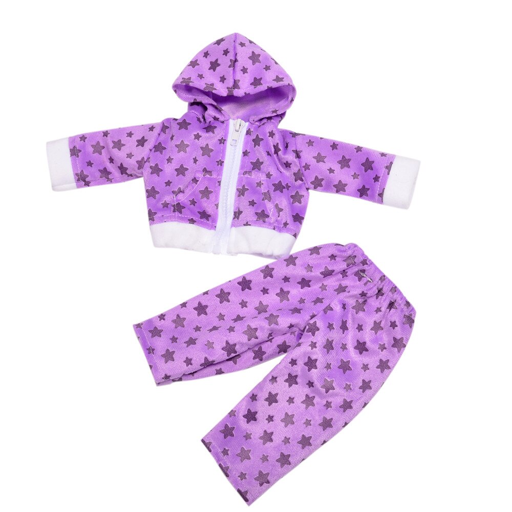 Doll Clothes Purple Series Dsinesy Unicorn Dress Doll Shoes For 18 Inch American&43m Reborn Baby Reborn New Born Doll Girl's Toy