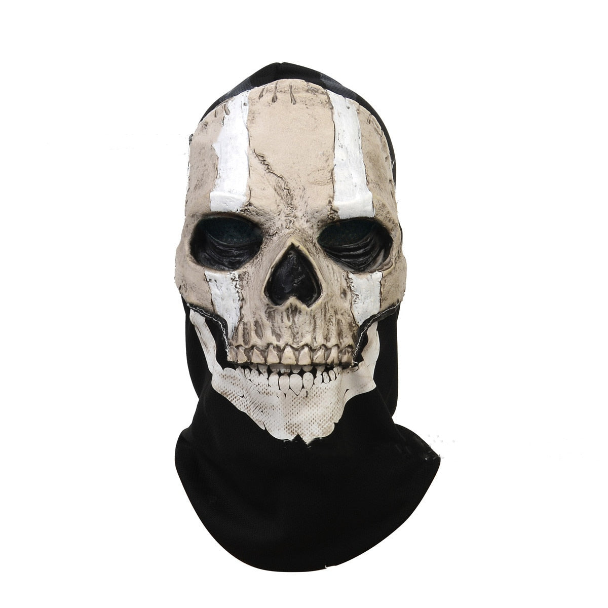 Unisex Horror Ghost Skull Mask ghost Call of Duty Latex Headgear Helmet Cosplay Perform Party Masquerade Prop Halloween Cosplay