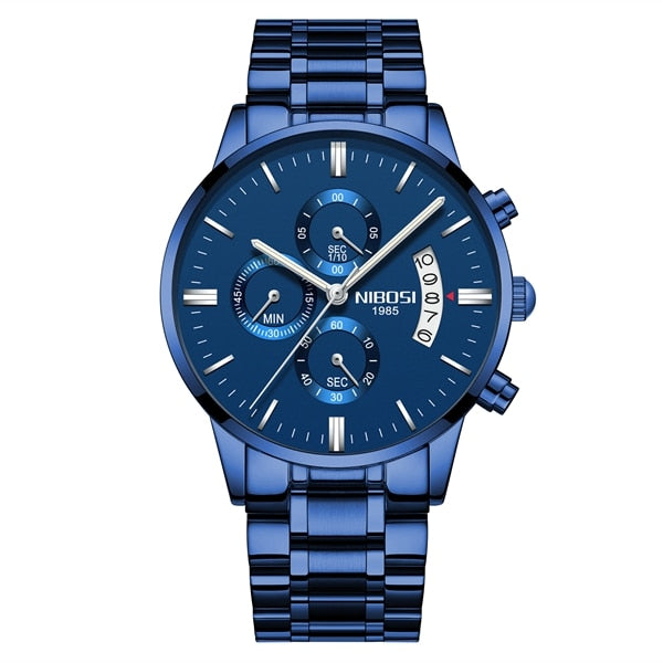 NIBOSI Man Watch 2023 Mens Watches Top Luxury Brand Sport Military Quartz Watch Men Wristwatch Male Clock Saat Reloj Hombre