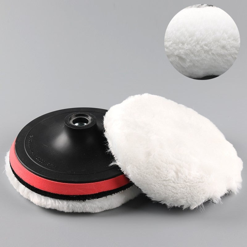 5 Sizes 75-180mm Wool Polishing Disc Car Waxing Polishing Buffing Car Paint Care Polisher Pads Auto Washing Accessories