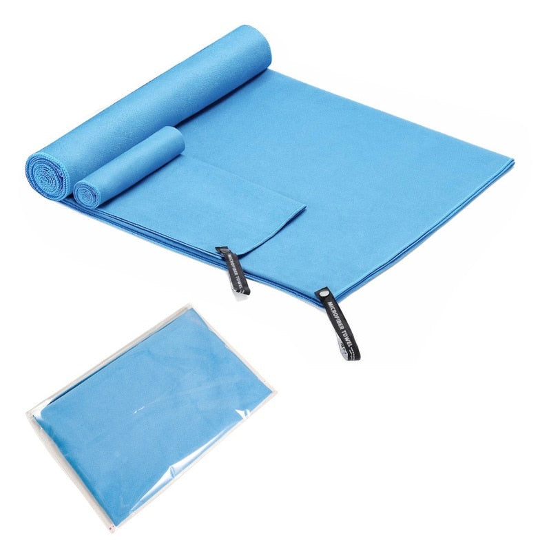 Quick Drying Microfiber Towel for Sport Super Absorbent Bath Beach Towel Portable Gym Towel for Swimming Running Yoga Golf Towel