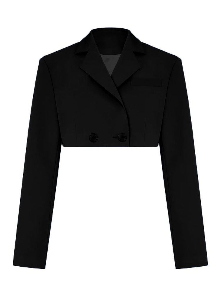 Taruxy 2022 Fall Women Blazer Suit Two Piece Sets Turn-down Collar Blazers Tops And Pleated Skirts Femme High Street Y2K Outfits