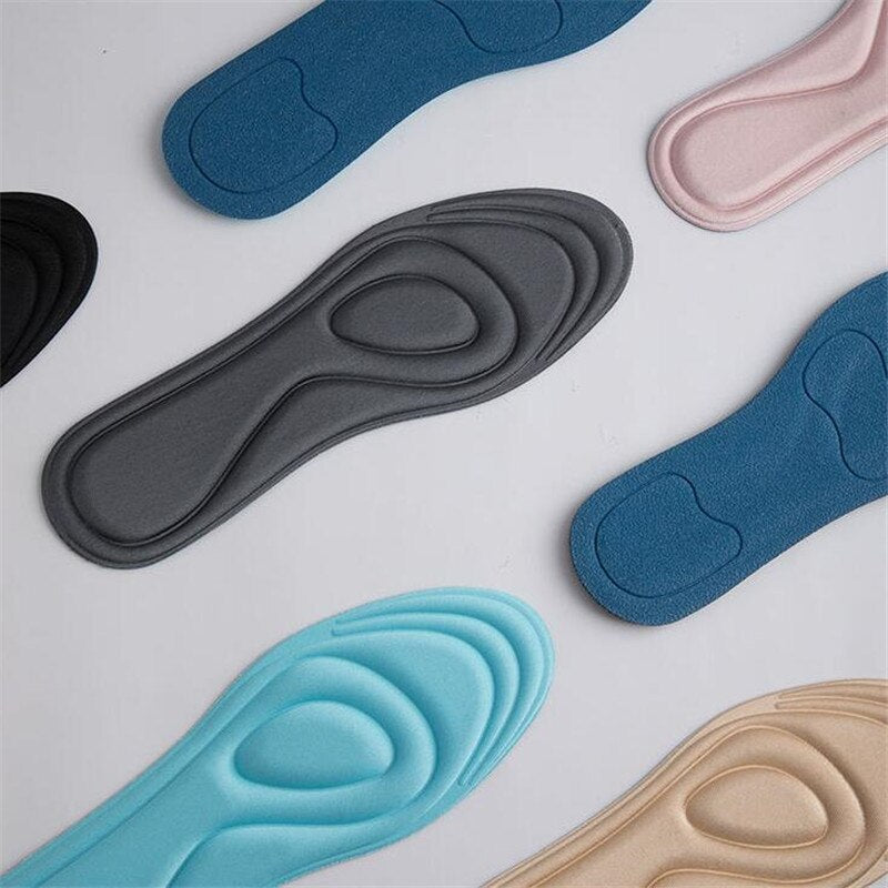 1 Pair Memory Foam Insoles for Shoes Sole Sweat Shock Absorption Running Shoes Pads Fascitis Plantar Sports Insoles Feet Care