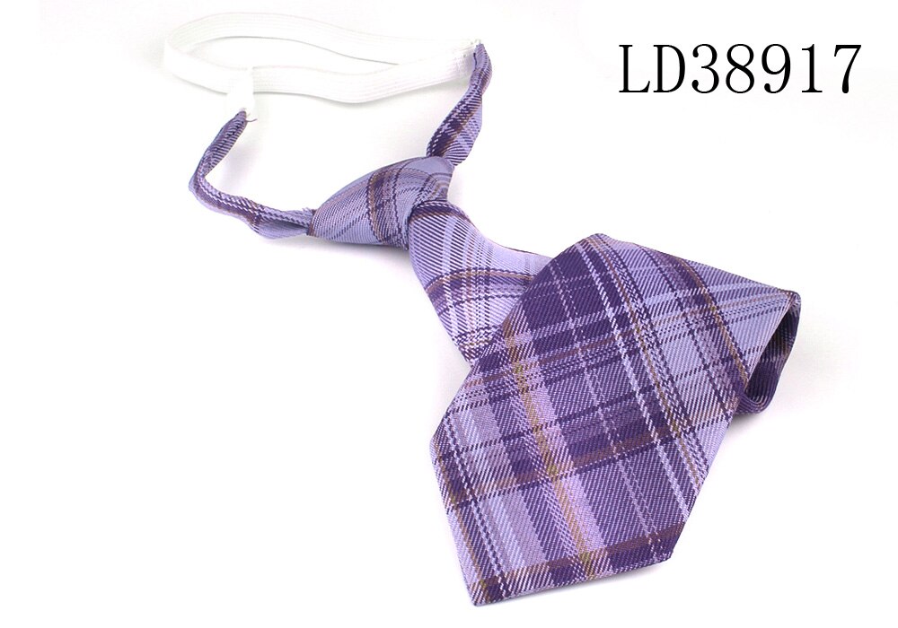 Skinny Ties For Men Women Casual Plaid Necktie Suits Boys Girls Ties Slim Men Necktie Gravatas Simple Lazy person Student Tie