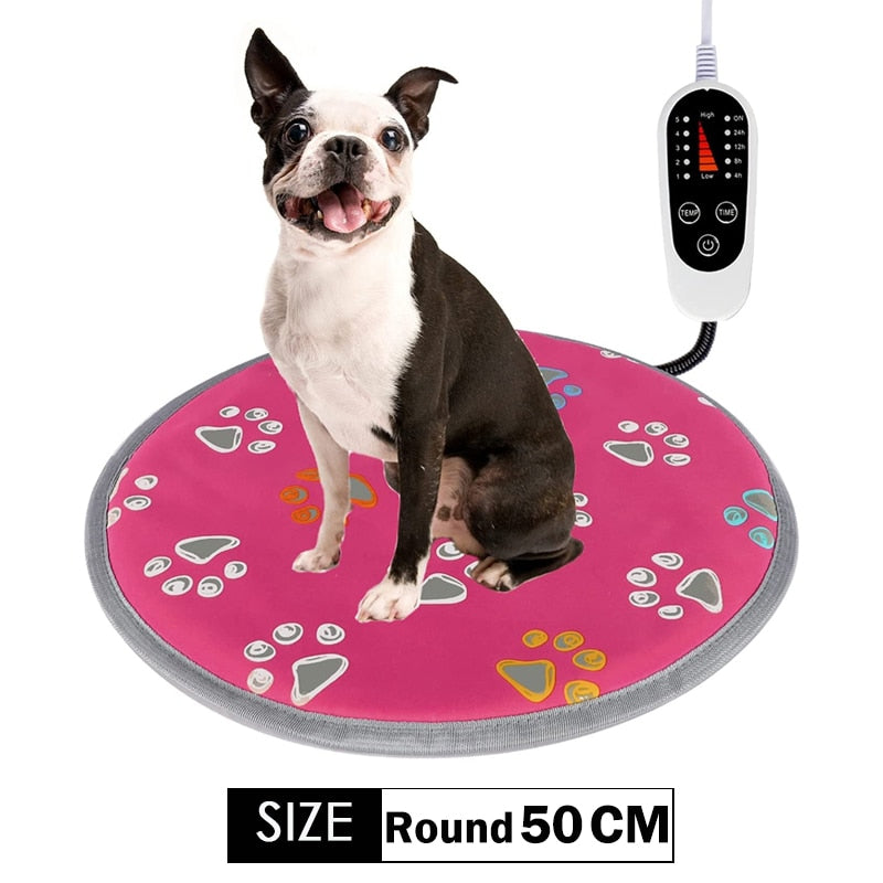Furrybaby Dog Bed Warm Mats Pet Electric Heating Pad Blanket Pet Mat Bed Cat Dog Winter Warmer Pad Home Office Chair Heated Mat