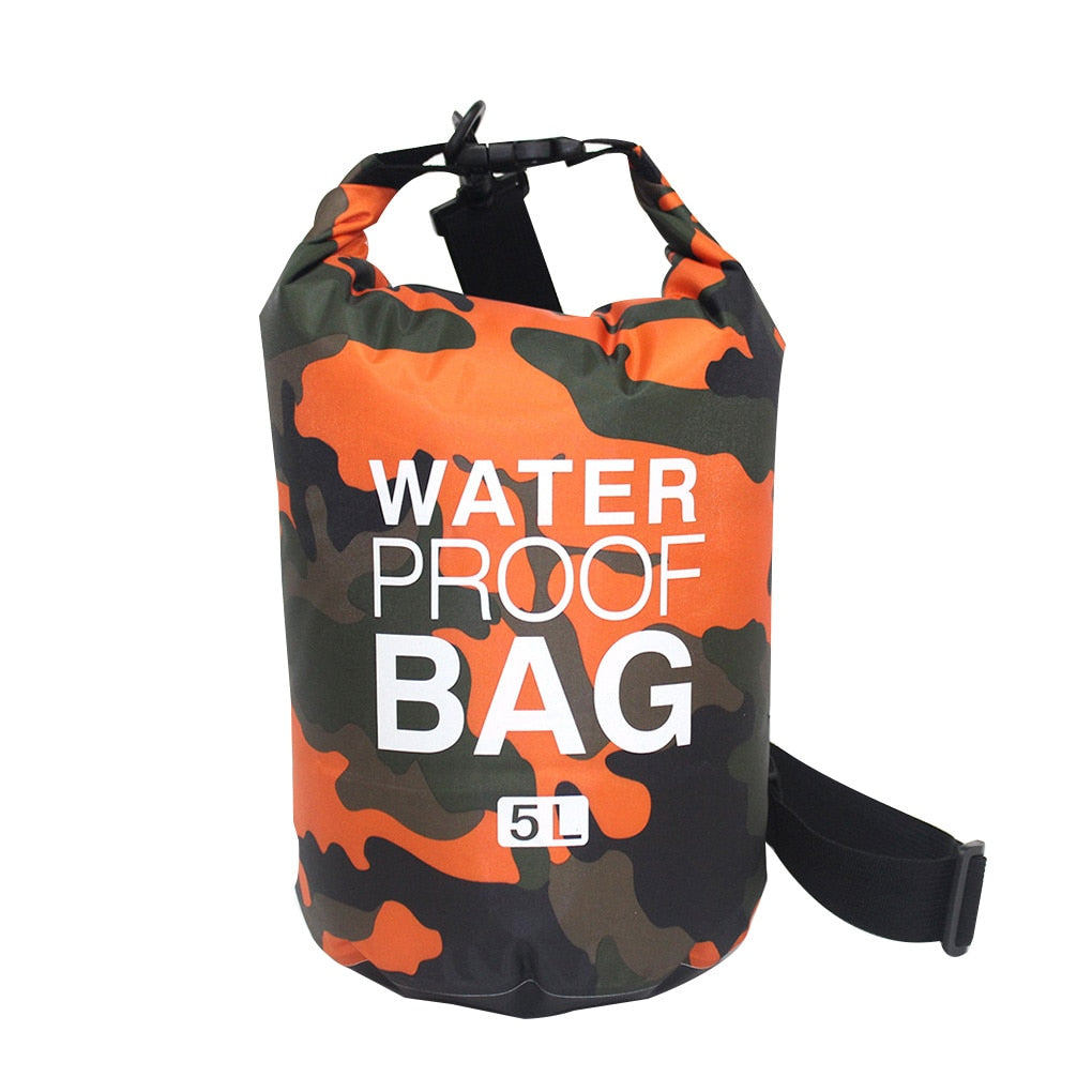 30L Waterproof Swimming Bag Dry Sack Camouflage Colors Fishing Boating Kayaking Storage Drifting Rafting Bag 2L 5L 10L 15L 20L