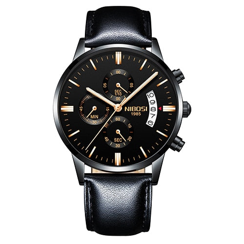 NIBOSI Man Watch 2023 Mens Watches Top Luxury Brand Sport Military Quartz Watch Men Wristwatch Male Clock Saat Reloj Hombre