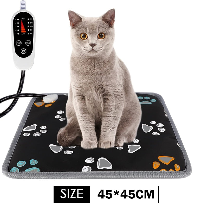 Furrybaby Dog Bed Warm Mats Pet Electric Heating Pad Blanket Pet Mat Bed Cat Dog Winter Warmer Pad Home Office Chair Heated Mat