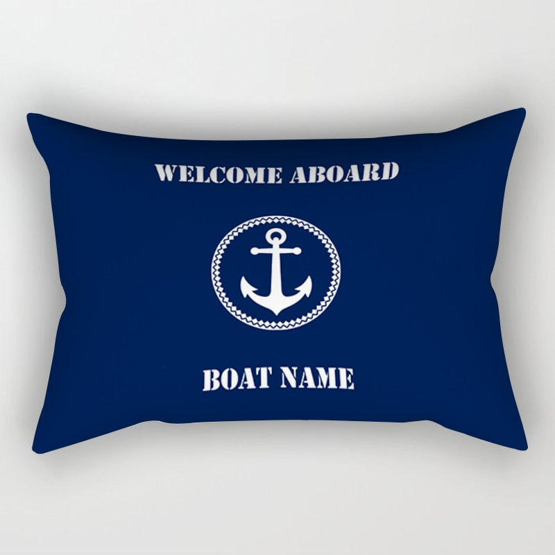 Dark blue nautical series sofa cushion cover 40*60 home decoration waist pillow cover cushion cover 30*50 can be customized