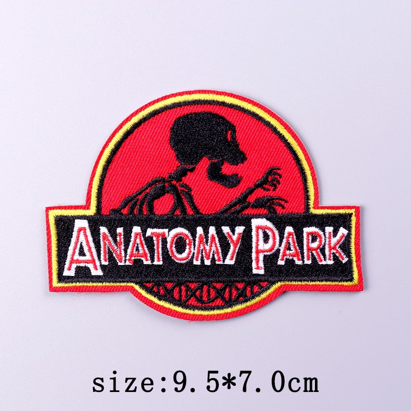 Horror Punk Embroidery Patch Iron On Patches For Clothing Embroidered Patches For Clothes Movie Role Fusible Patch Sticker Badge