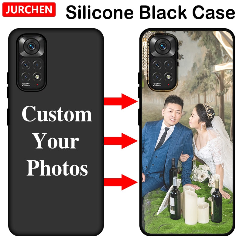Custom Photo Glass Leather Case For Xiaomi Redmi 9C 10C 9A 9AT 10A 10X Note 9 9S 9T 10S 7 Mi 12T Poco X3 F1 F2 C3 NFC Pro Max 5G