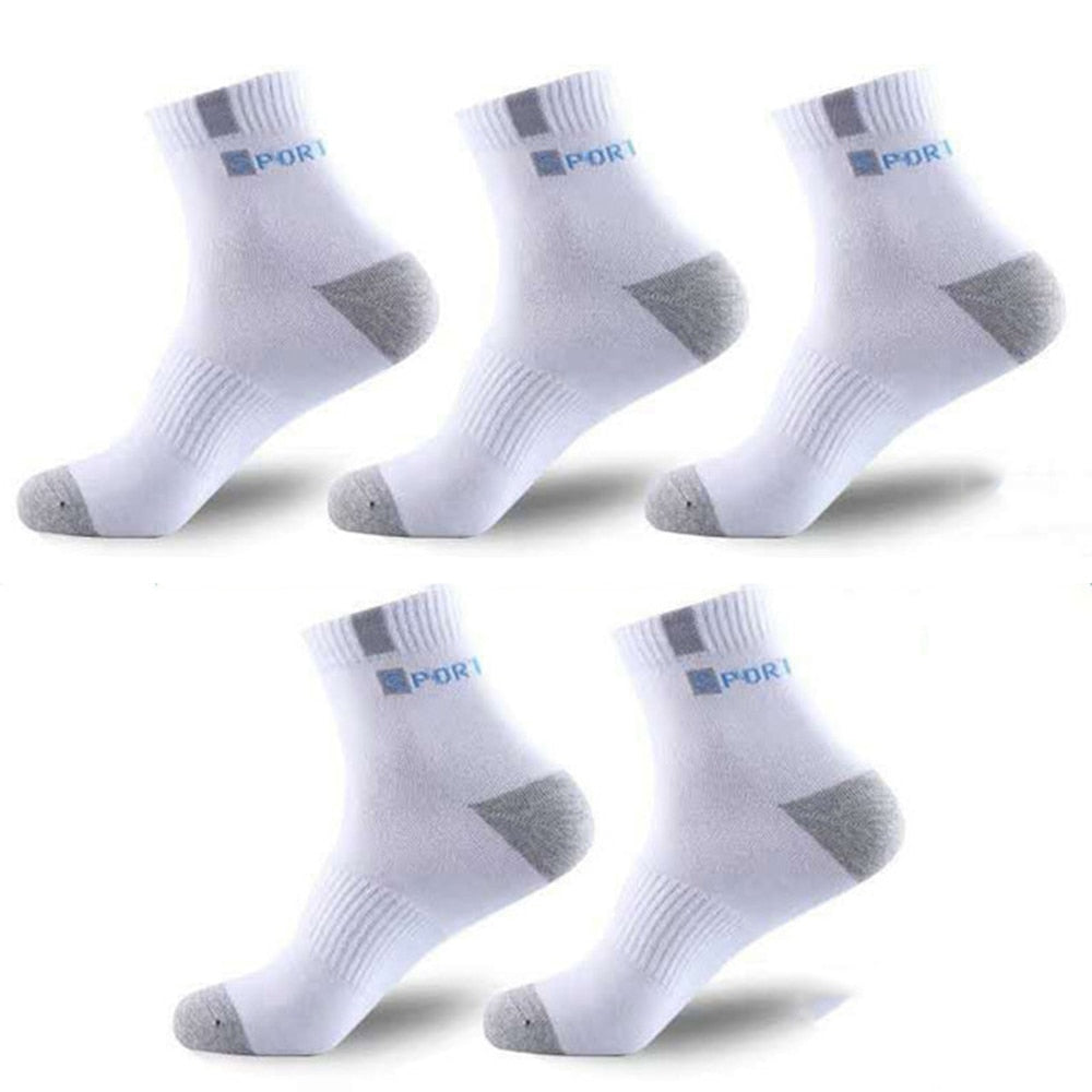 5Pairs Men Bamboo Fiber Autumn Winter Men Socks Breathable Cotton Sports Sock Breathable Deodorant Business Socks Size 37-45