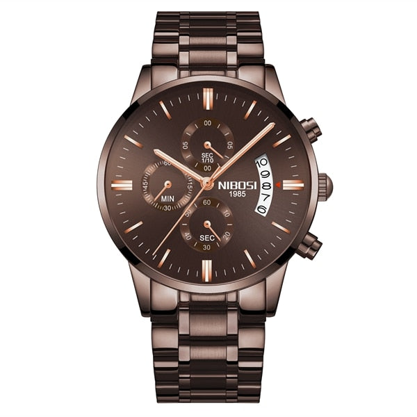 NIBOSI Man Watch 2023 Mens Watches Top Luxury Brand Sport Military Quartz Watch Men Wristwatch Male Clock Saat Reloj Hombre