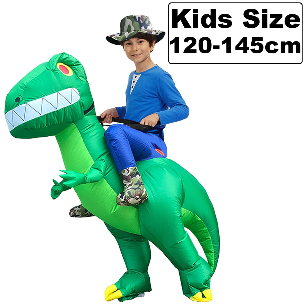 HOT Anime Dinosaur Inflatable Costume Party Mascot Alien Costumes Suit Disfraz Cosplay Halloween Costumes For Adult Kids Dress