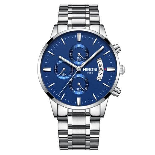 NIBOSI Man Watch 2023 Mens Watches Top Luxury Brand Sport Military Quartz Watch Men Wristwatch Male Clock Saat Reloj Hombre
