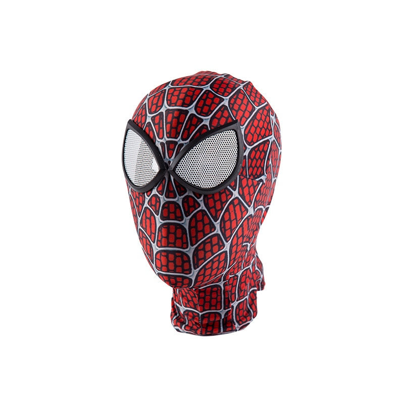 Adult Spiderman Mask Peter Parker Miles Morales Raimi Superhero Cosplay Costume Masks Lens Prop Face Mask Halloween