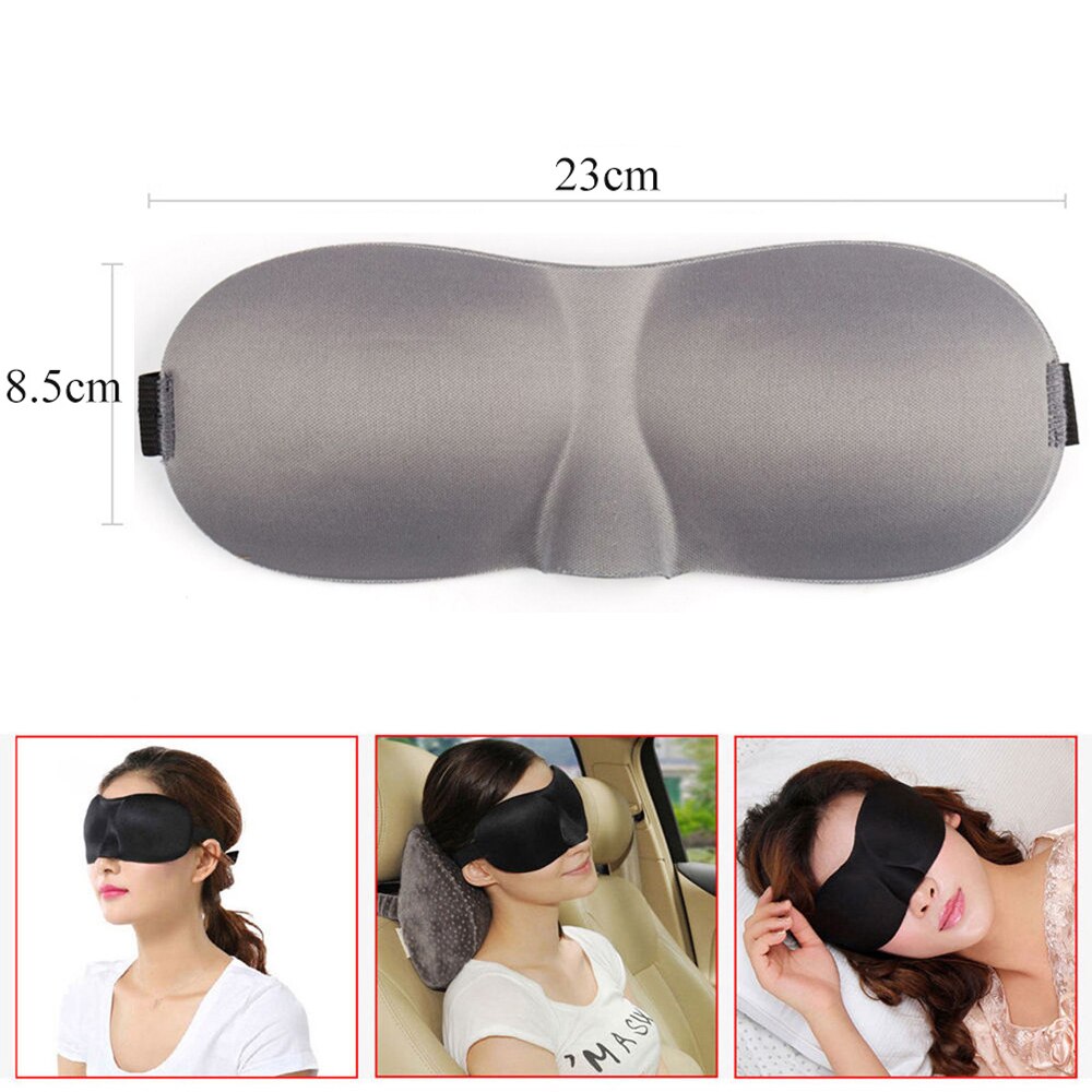 Tcare Breathable 3D Sleeping Eye Masks Cotton Padded Eyes Patch Light Blocking Use for School Home Office & Travel Beach Camping