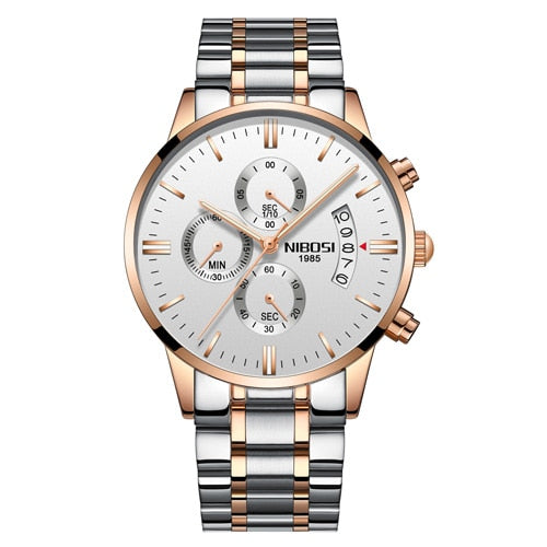 NIBOSI Man Watch 2023 Mens Watches Top Luxury Brand Sport Military Quartz Watch Men Wristwatch Male Clock Saat Reloj Hombre