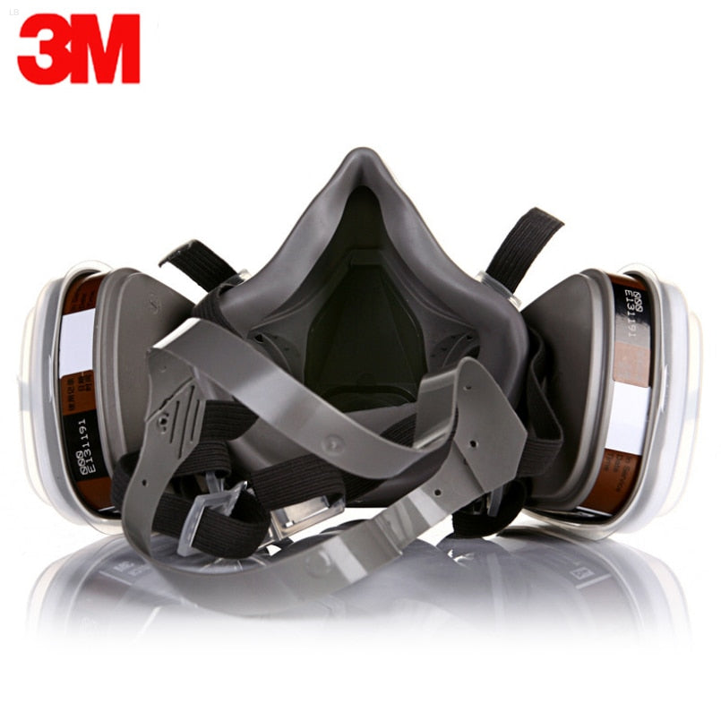 3M 6200 Gas Mask Gas-Proof Half Face Mask Series Combination Matched with 6001/2091/5n11 Filters Chemical Organic Protection