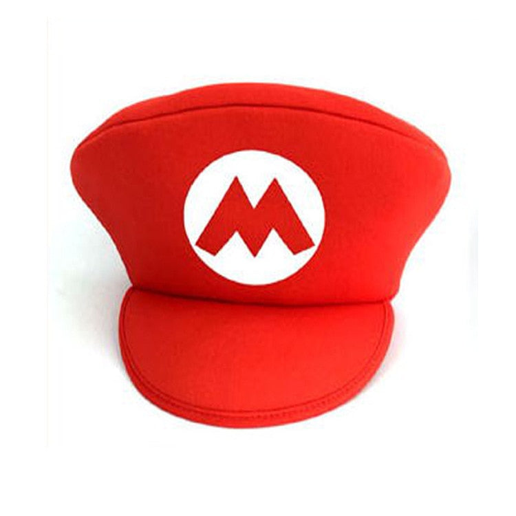 Classic Super Mario Baseball Cap Cartoon Anime Game Character Embroidery Logo Cap Cosplay Halloween Christmas Birthday Gift