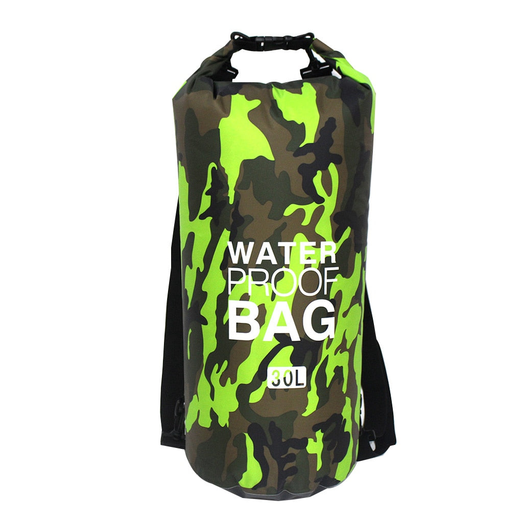 30L Waterproof Swimming Bag Dry Sack Camouflage Colors Fishing Boating Kayaking Storage Drifting Rafting Bag 2L 5L 10L 15L 20L