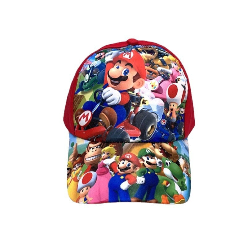 Classic Super Mario Baseball Cap Cartoon Anime Game Character Embroidery Logo Cap Cosplay Halloween Christmas Birthday Gift