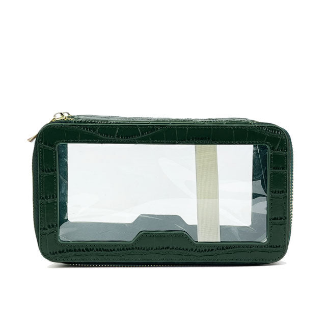 Customized Genuine Leather Travel Cosmetic Bag Fashion Waterproof Toiletry Bag New Makeup Storage Bag Clear Pvc Cosmetic Bag
