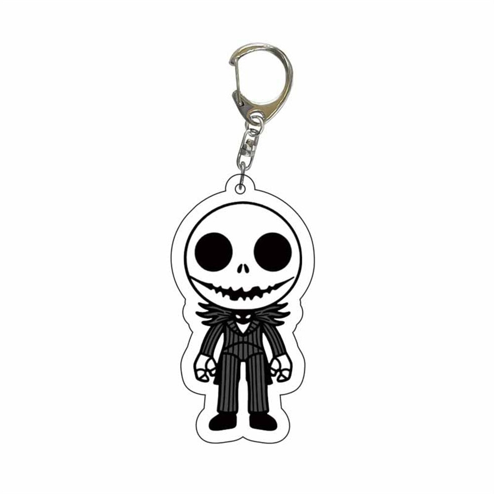 New Women Men Arcylic Keychain Horror Movie Scream Clown The Nun Ripper Acrylic Pendant Keyring Jewelry Christmas Gifts