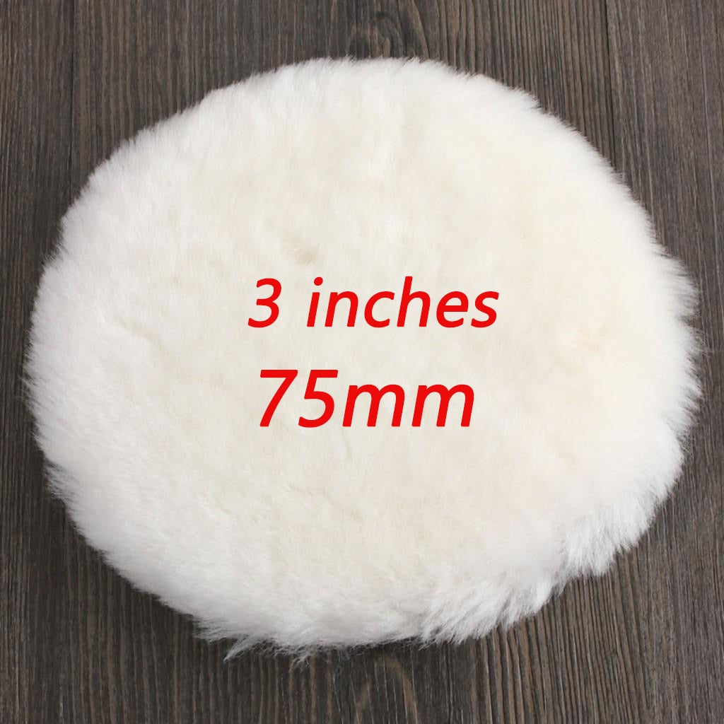 5 Sizes 75-180mm Wool Polishing Disc Car Waxing Polishing Buffing Car Paint Care Polisher Pads Auto Washing Accessories