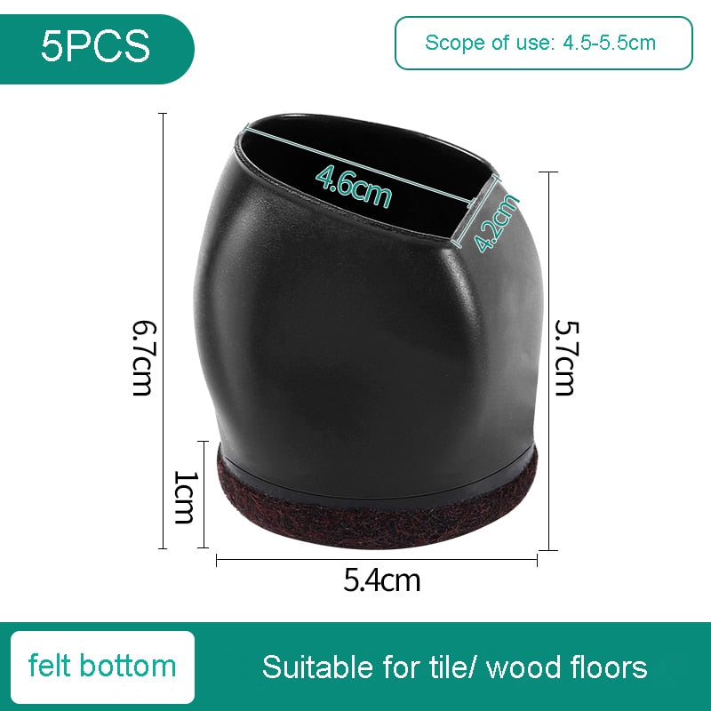 Office Chair Wheel Stopper Furniture Caster Cups Hardwood Floor Protectors Anti Vibration Pad Chair Roller Feet Anti-slip Mat