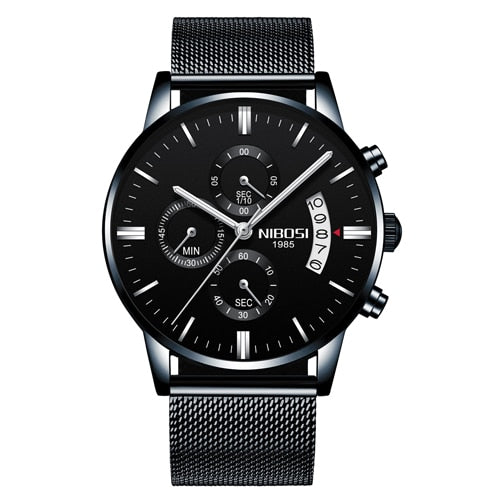 NIBOSI Man Watch 2023 Mens Watches Top Luxury Brand Sport Military Quartz Watch Men Wristwatch Male Clock Saat Reloj Hombre