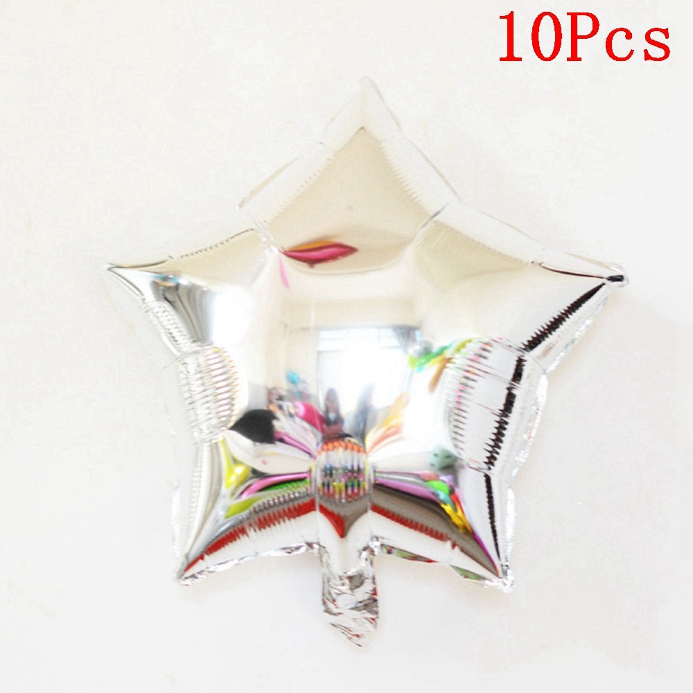 10pcs Multi Rose Gold Heart Foil Balloons Helium Balloon Kids Birthday Party Decorations Wedding Balloons Baby Shower Supplies